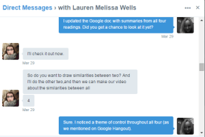 twitter capture of google hangout collab